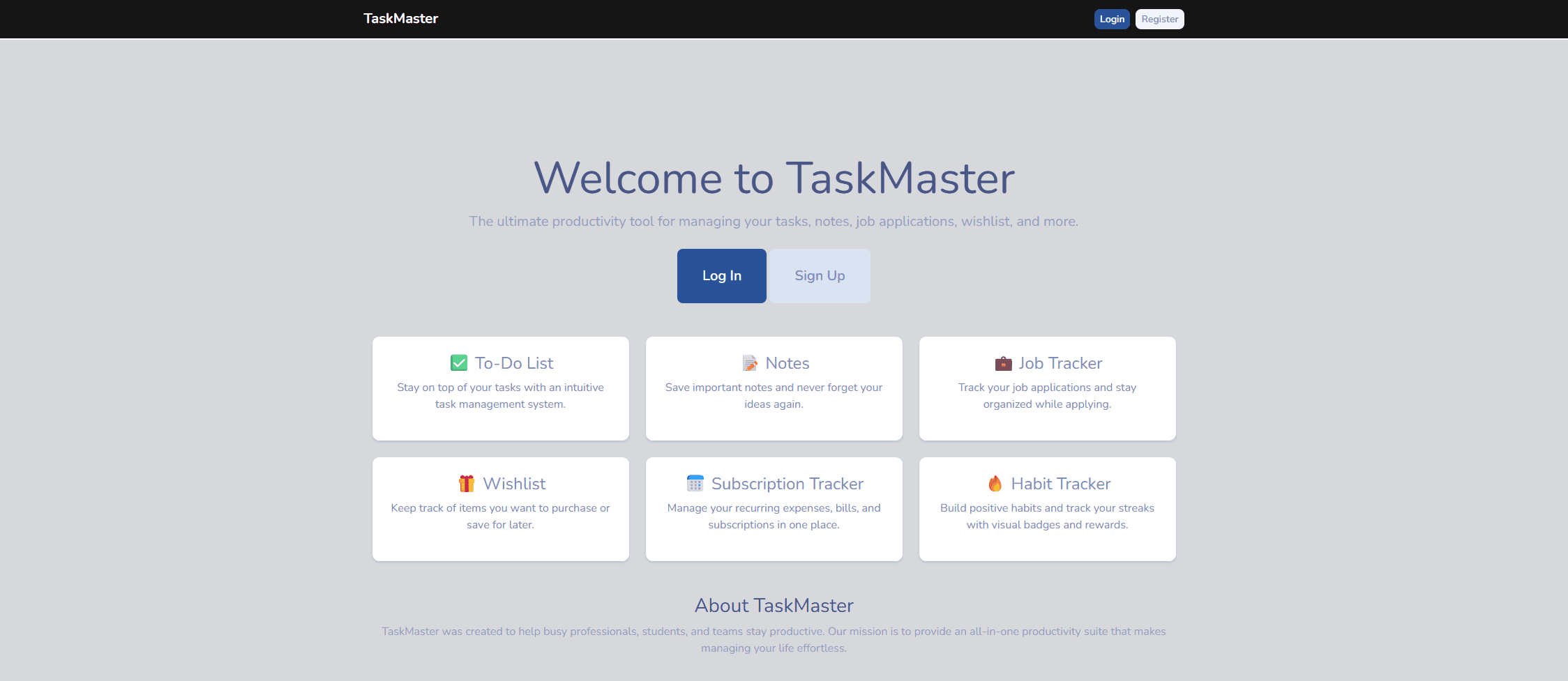 Internal Workflow & Task Management System screenshot